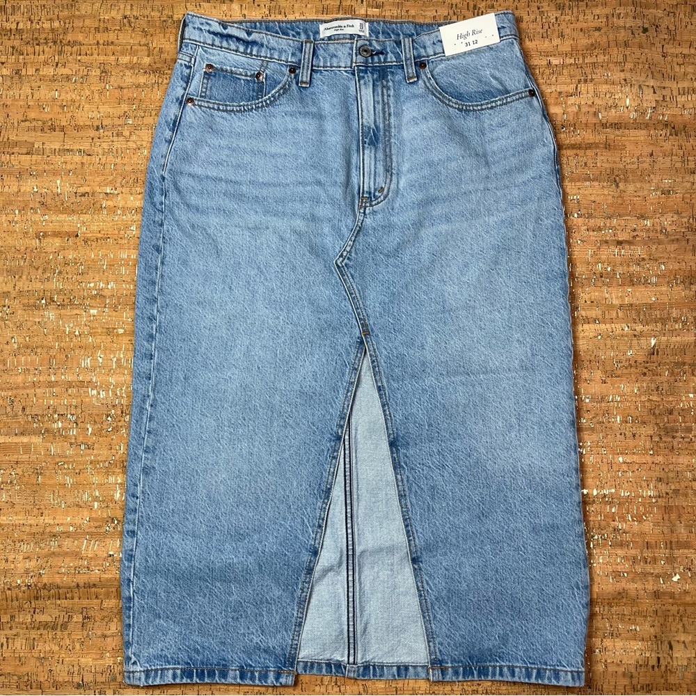 Abercrombie & Fitch High Rise Maxi High Slit Skirt Size 31/12